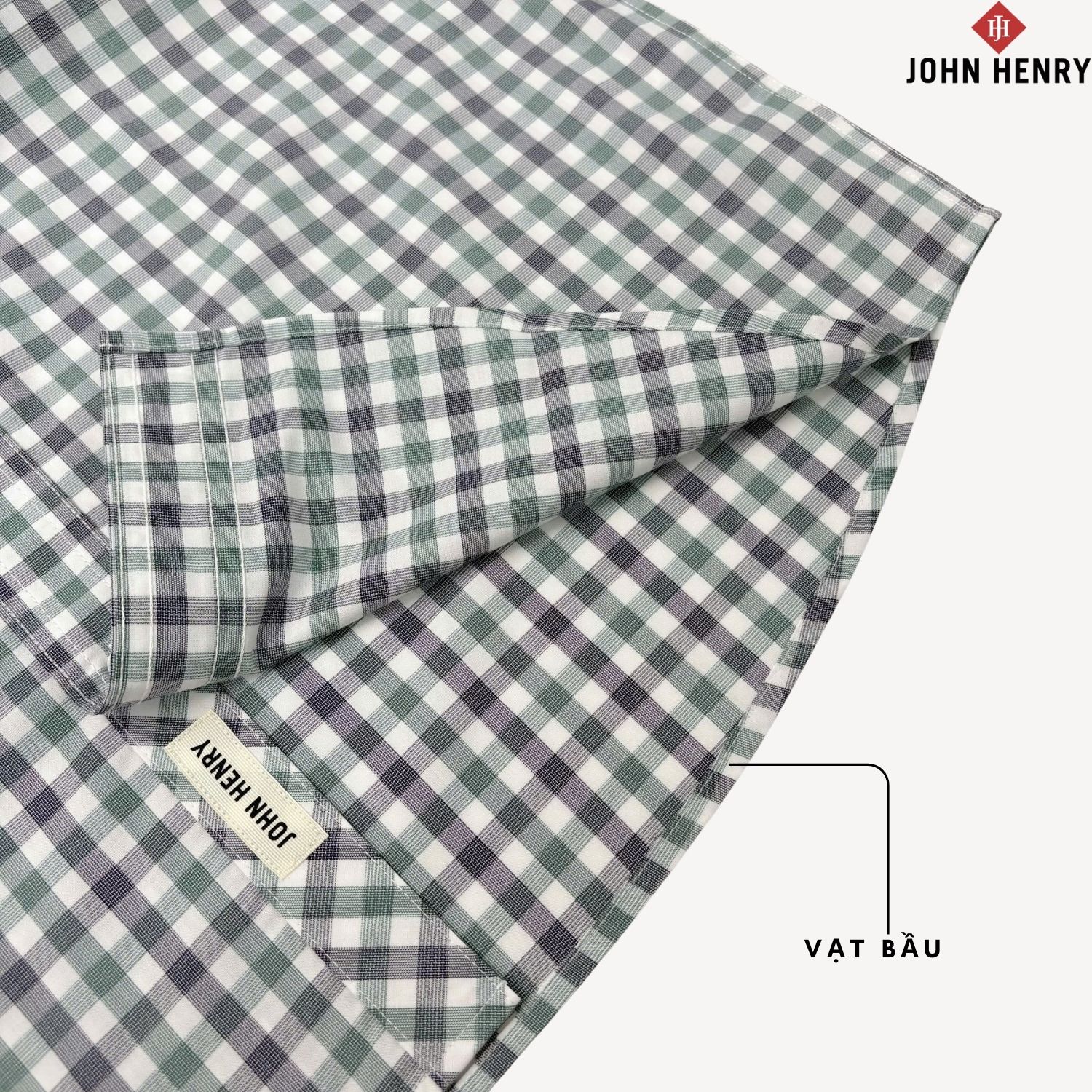 Áo Sơ Mi Nam Tay Ngắn John Henry Caro WS25SS39C-SCBB