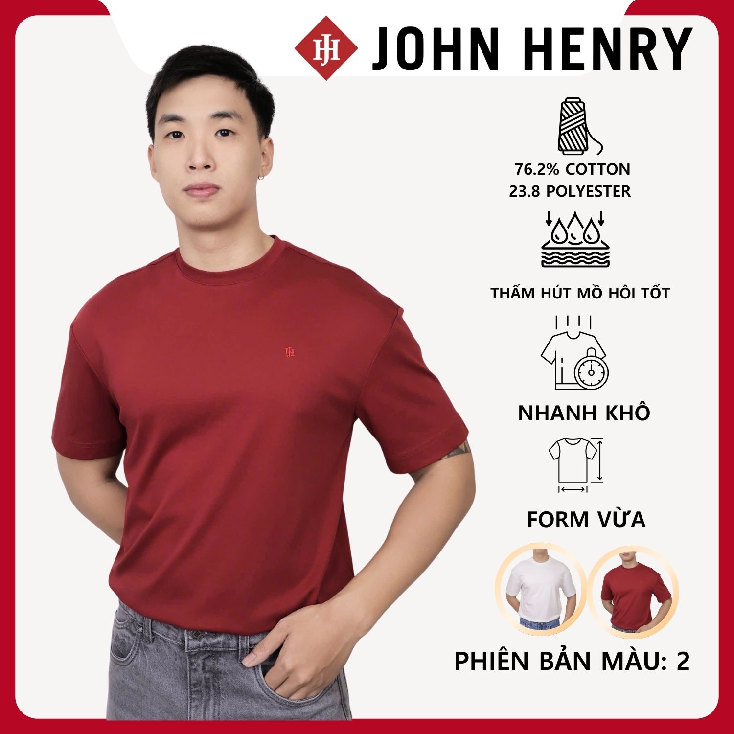 Áo Thun Nam Form Relaxed Fit TS26SS05C-RX