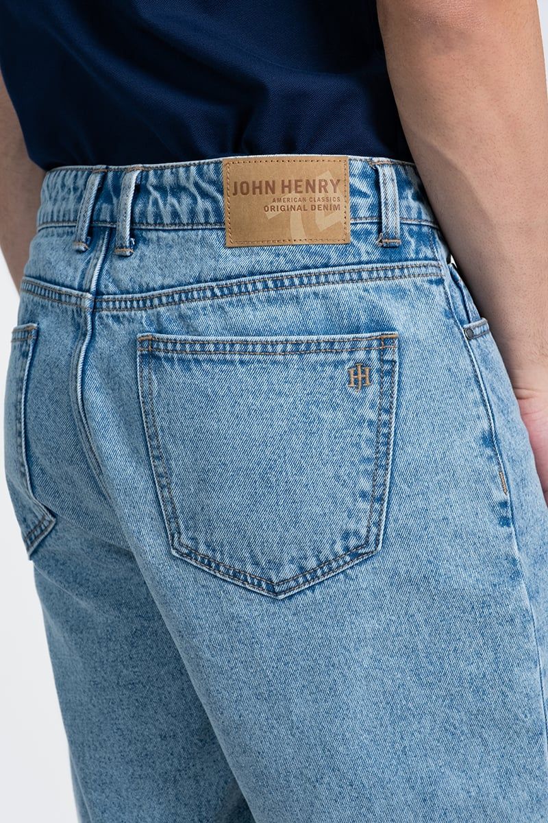 Quần Short Jean Nam Form Rộng SP26SS01C-RXJN