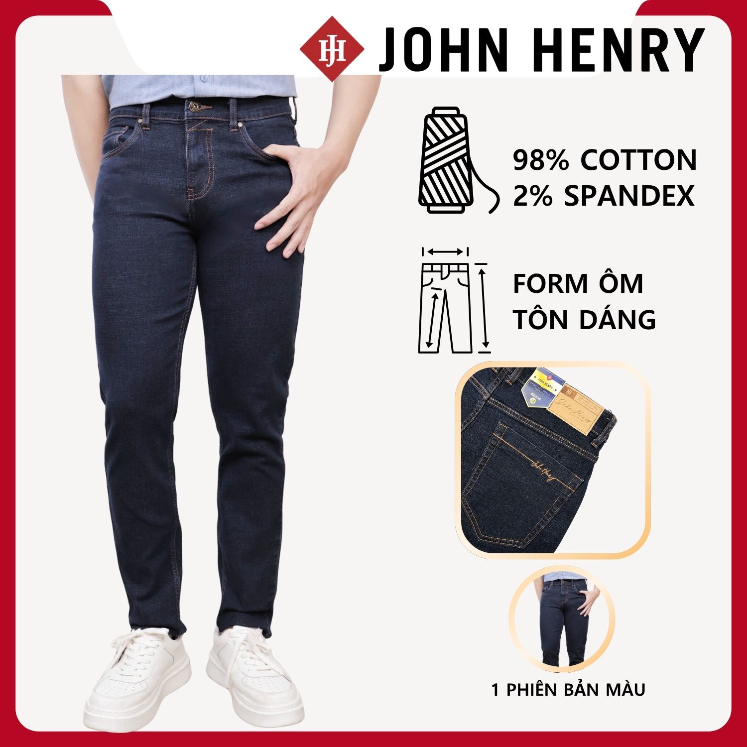 Quần Jeans Nam Form Vừa JN25FH53C-RG