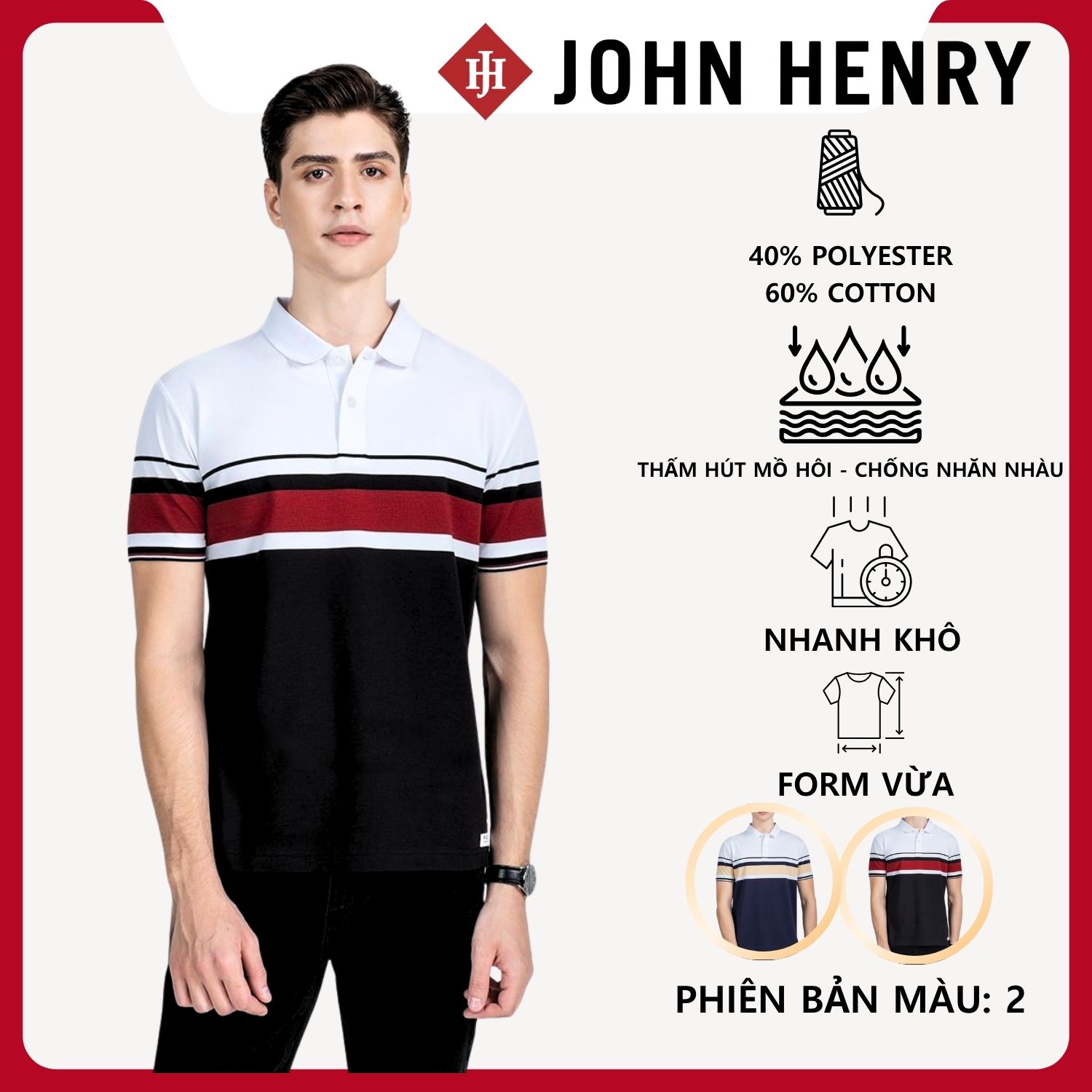 Áo Polo Nam Tay Ngắn Form Vừa KS25FH42P-SCHE