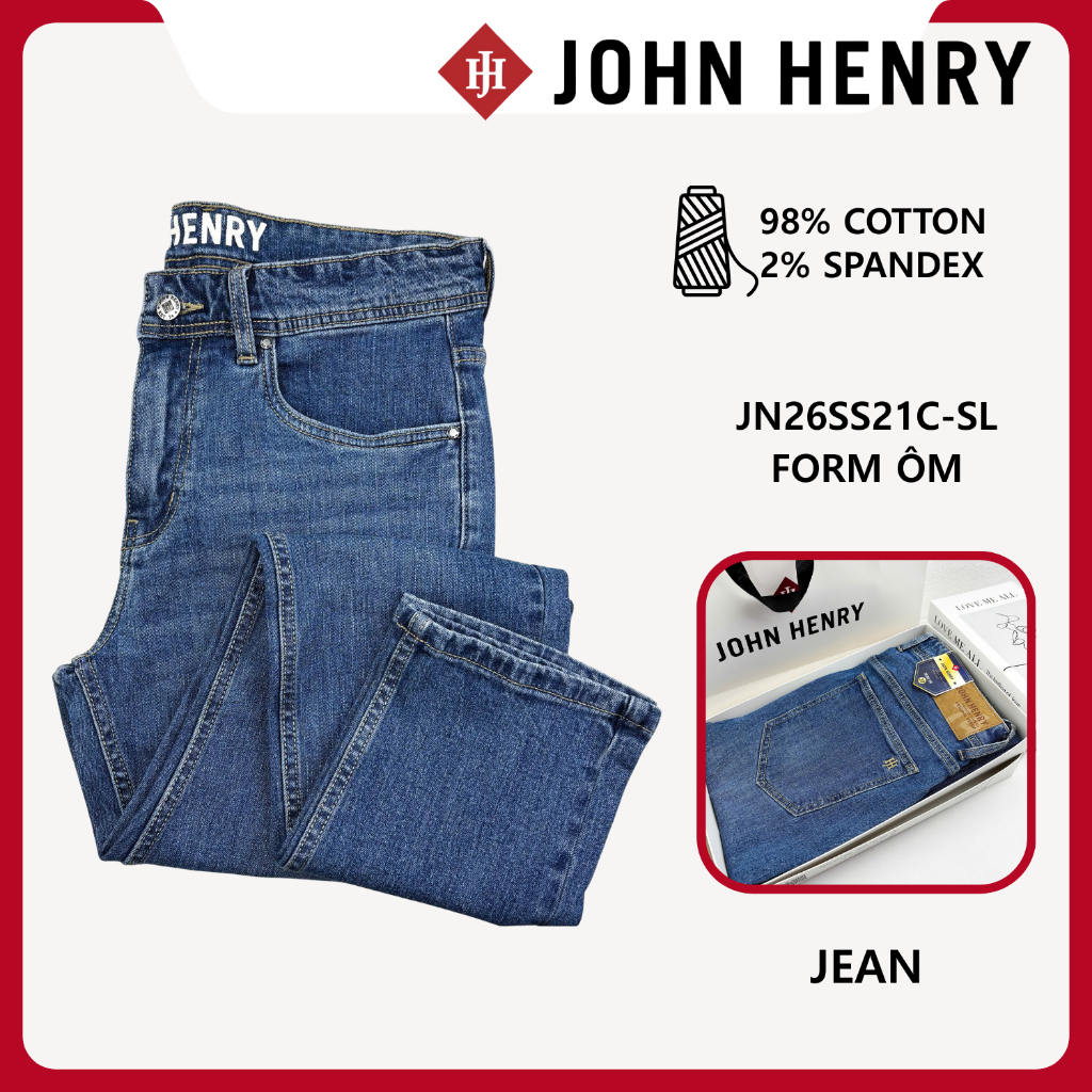 Quần Jeans Nam Form Ôm JN26SS21C-SL