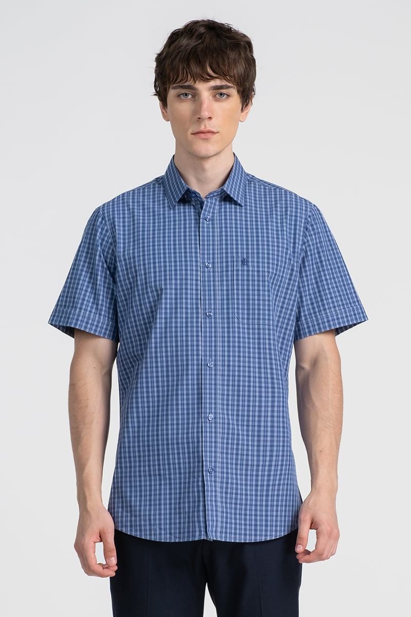 Áo Sơ Mi Nam Tay Ngắn John Henry Caro WS25FH91T-SDBB