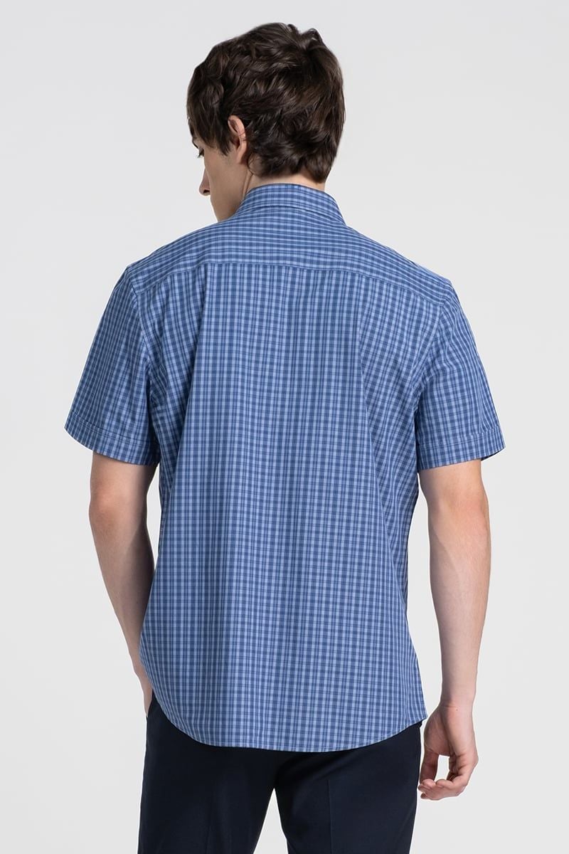 Áo Sơ Mi Nam Tay Ngắn John Henry Caro WS25FH91T-SDBB