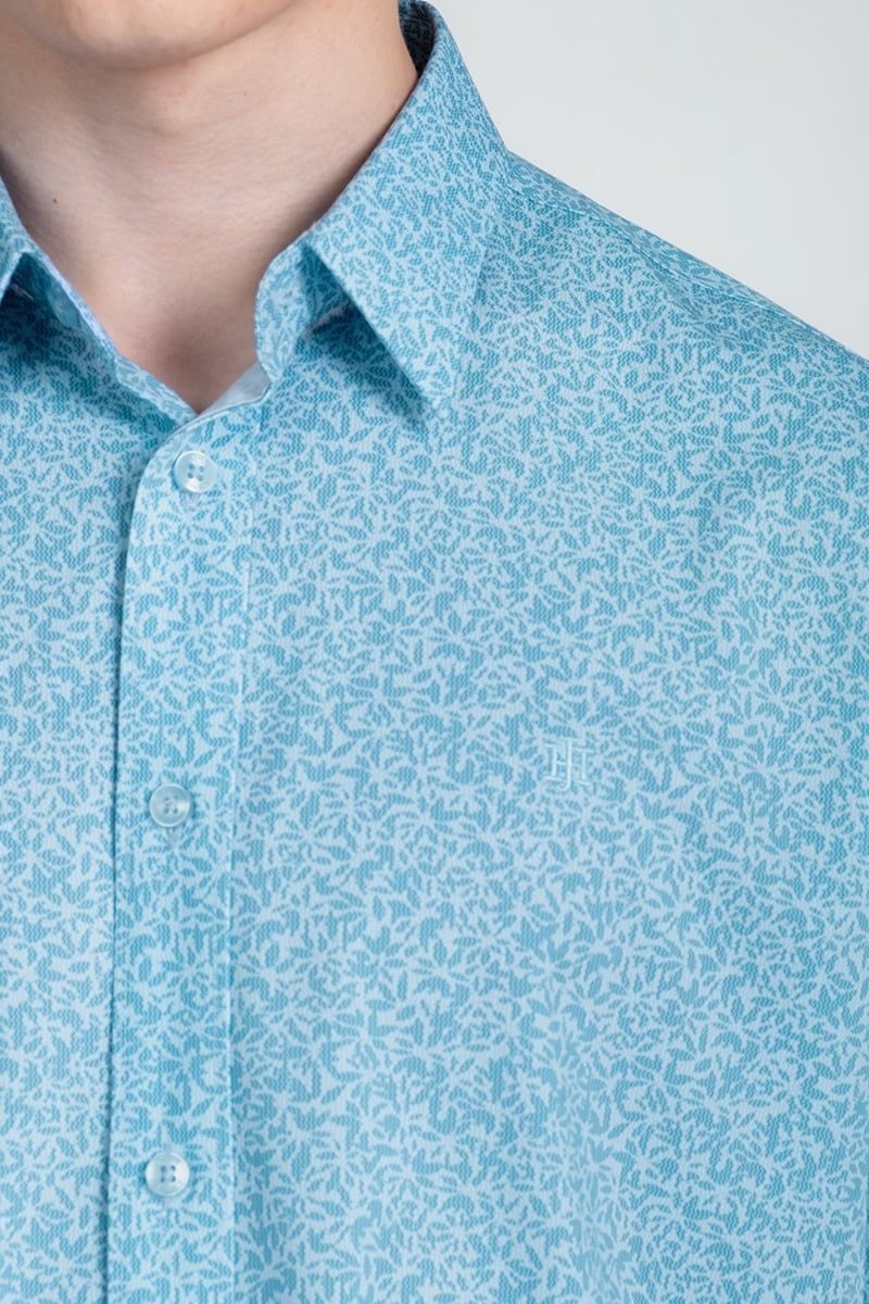 Áo Sơ Mi Ngắn Tay John Henry Form Ôm WS25SS19C-SDBB