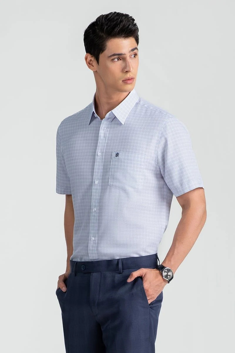 Áo Sơ Mi Nam Tay Ngắn John Henry Caro WS25SS32P-SDBB