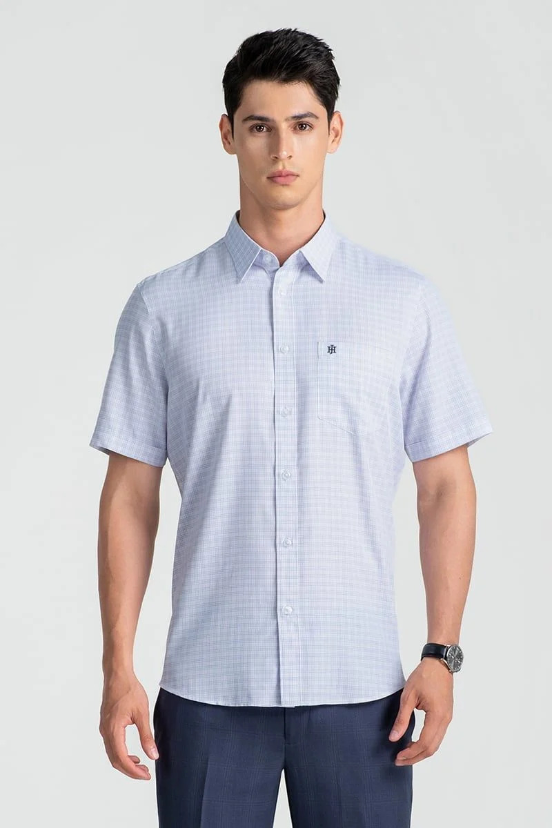 Áo Sơ Mi Nam Tay Ngắn John Henry Caro WS25SS32P-SDBB