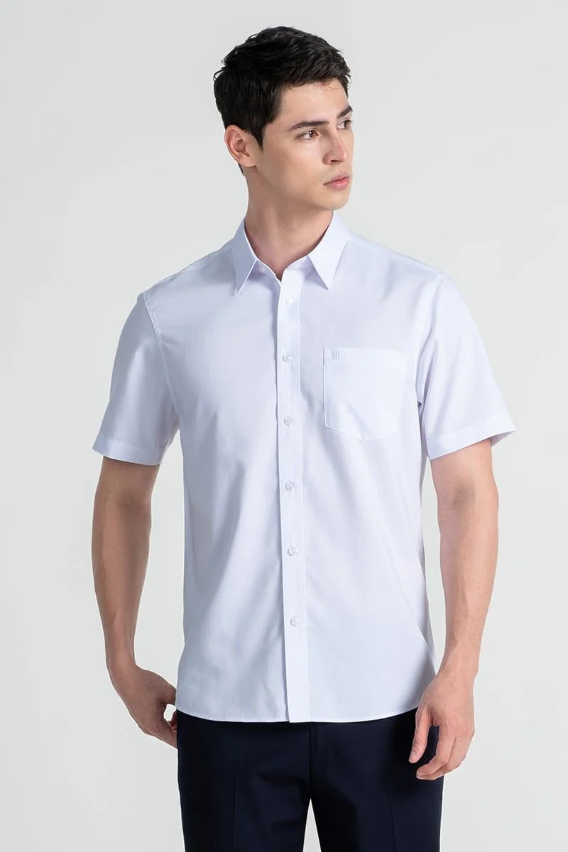 Áo Sơ Mi Tay Ngắn John Henry Form Ôm WS25SS41P-SD