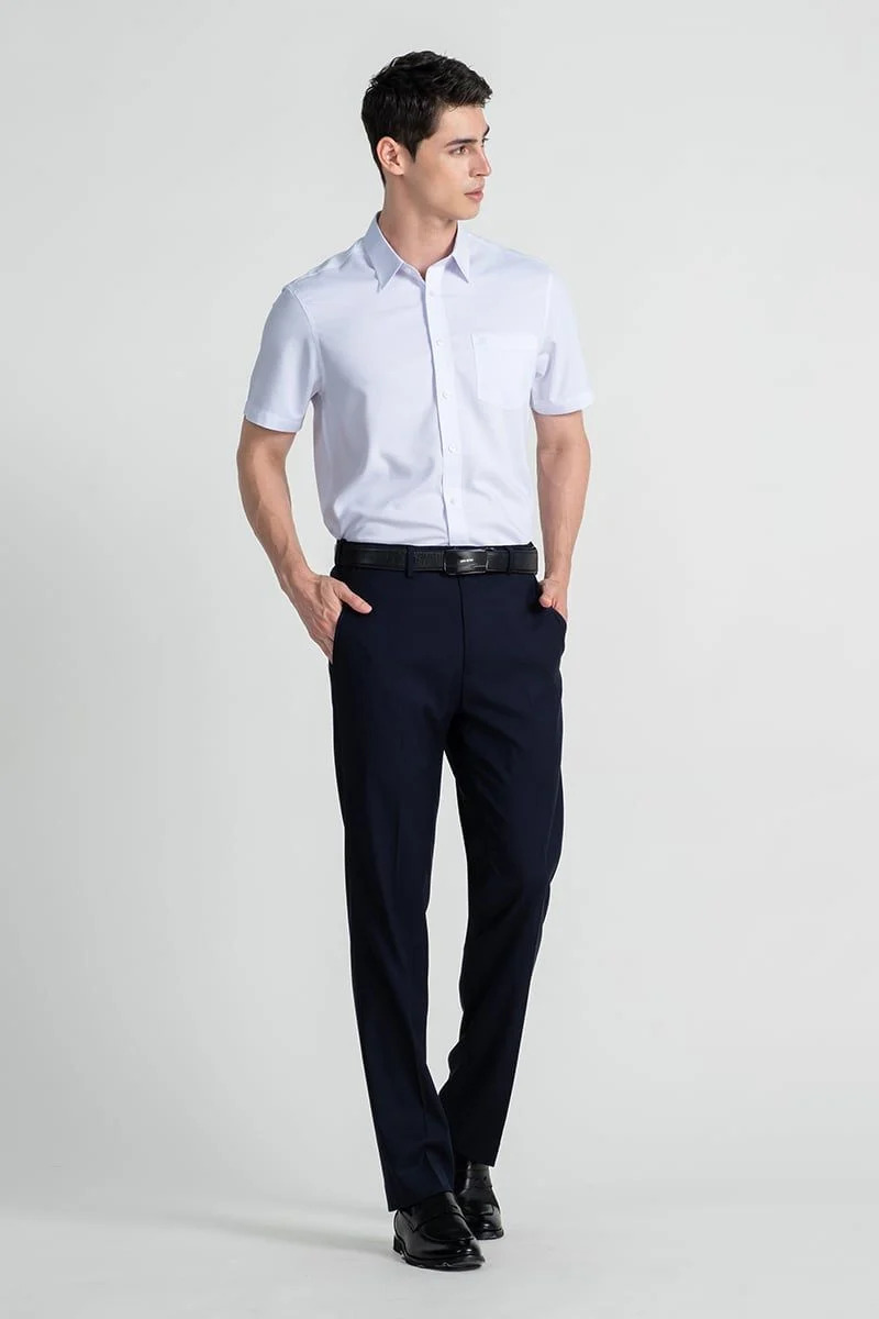 Áo Sơ Mi Tay Ngắn John Henry Form Ôm WS25SS41P-SD