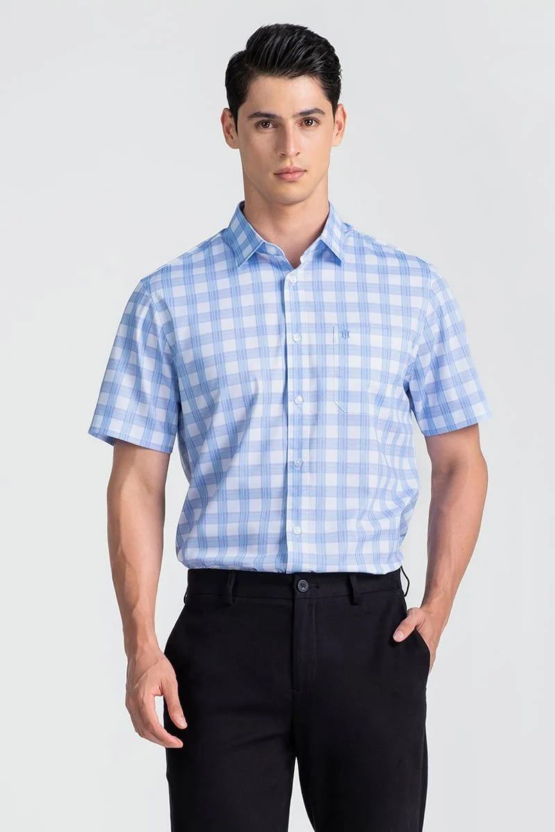 Áo Sơ Mi Nam Tay Ngắn John Henry Caro WS25SS51T-SDBB
