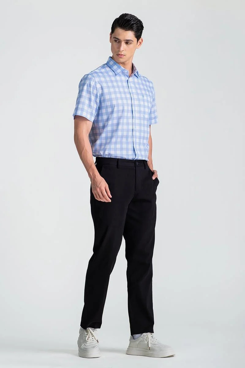 Áo Sơ Mi Nam Tay Ngắn John Henry Caro WS25SS51T-SDBB
