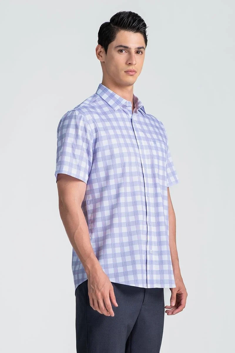 Áo Sơ Mi Nam Tay Ngắn John Henry Caro WS25SS51T-SDBB