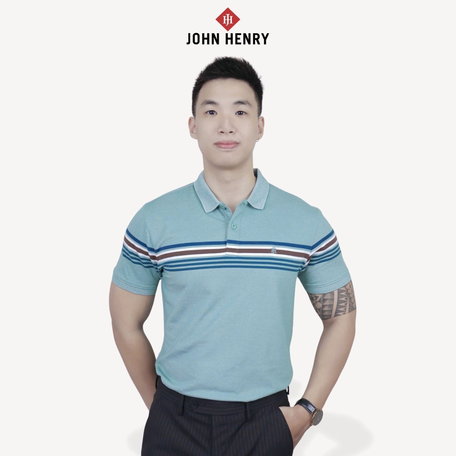 Áo Polo Nam Form Vừa Tay Ngắn  KS25FH54C-SCHE