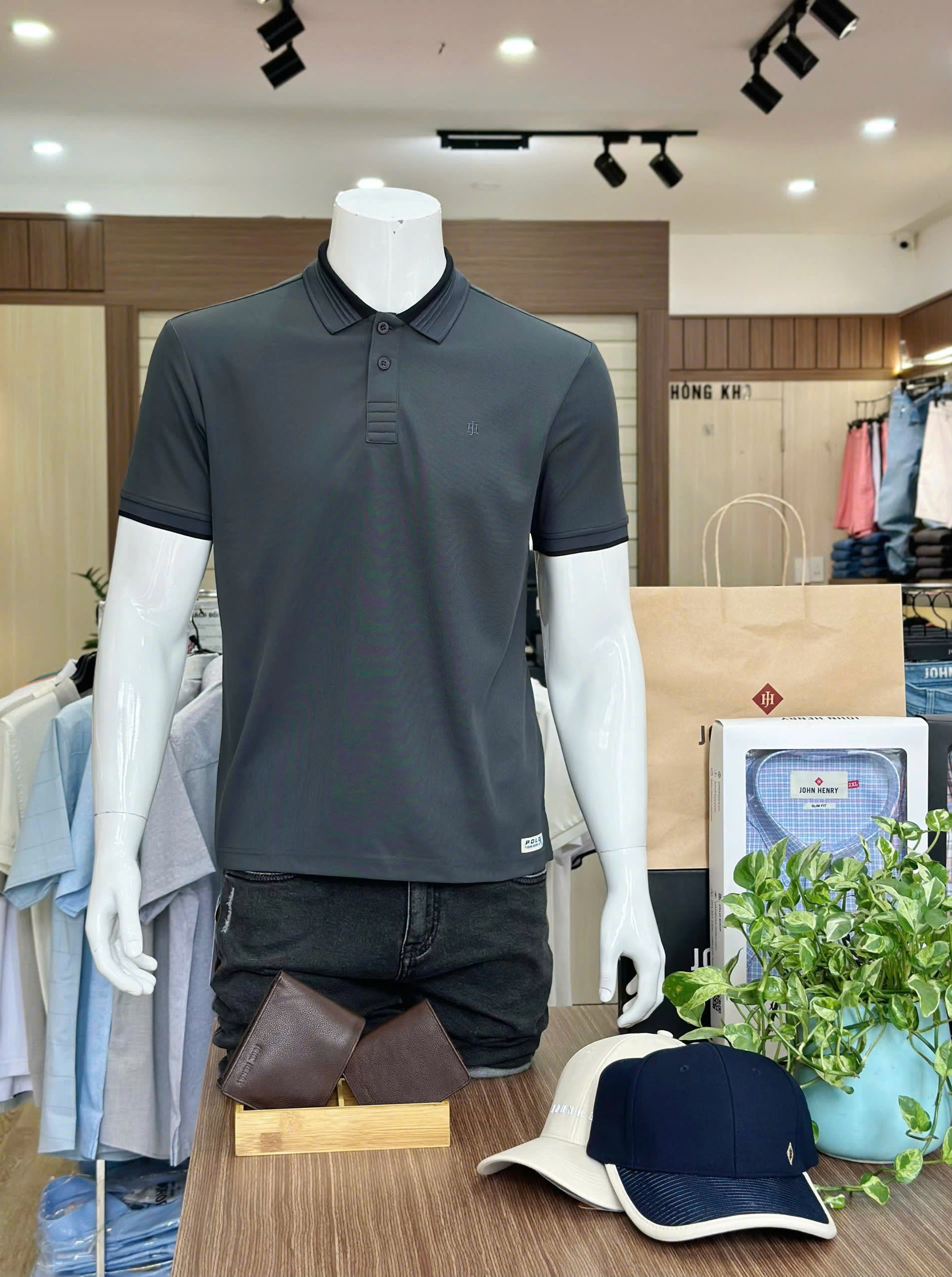 Áo Polo Nam Ngắn Tay John Henry Form Vừa KS25SS04T-SCWK