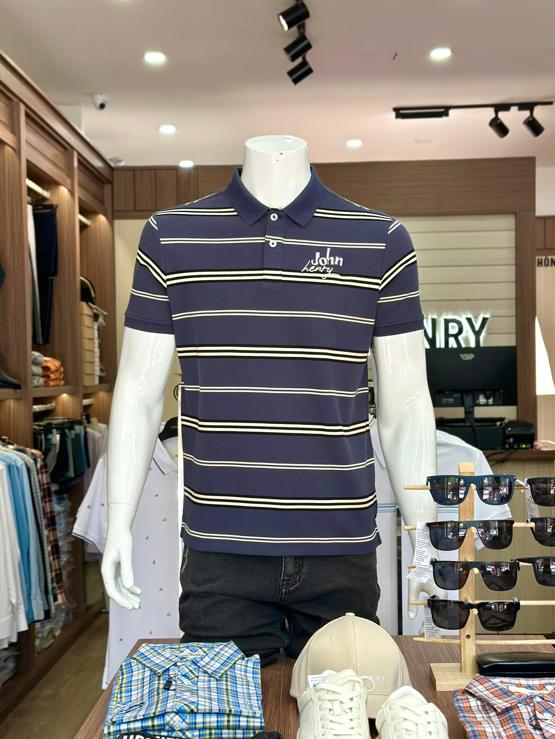 Áo Polo Nam Ngắn Tay John Henry Form Vừa KS25SS19P-SC