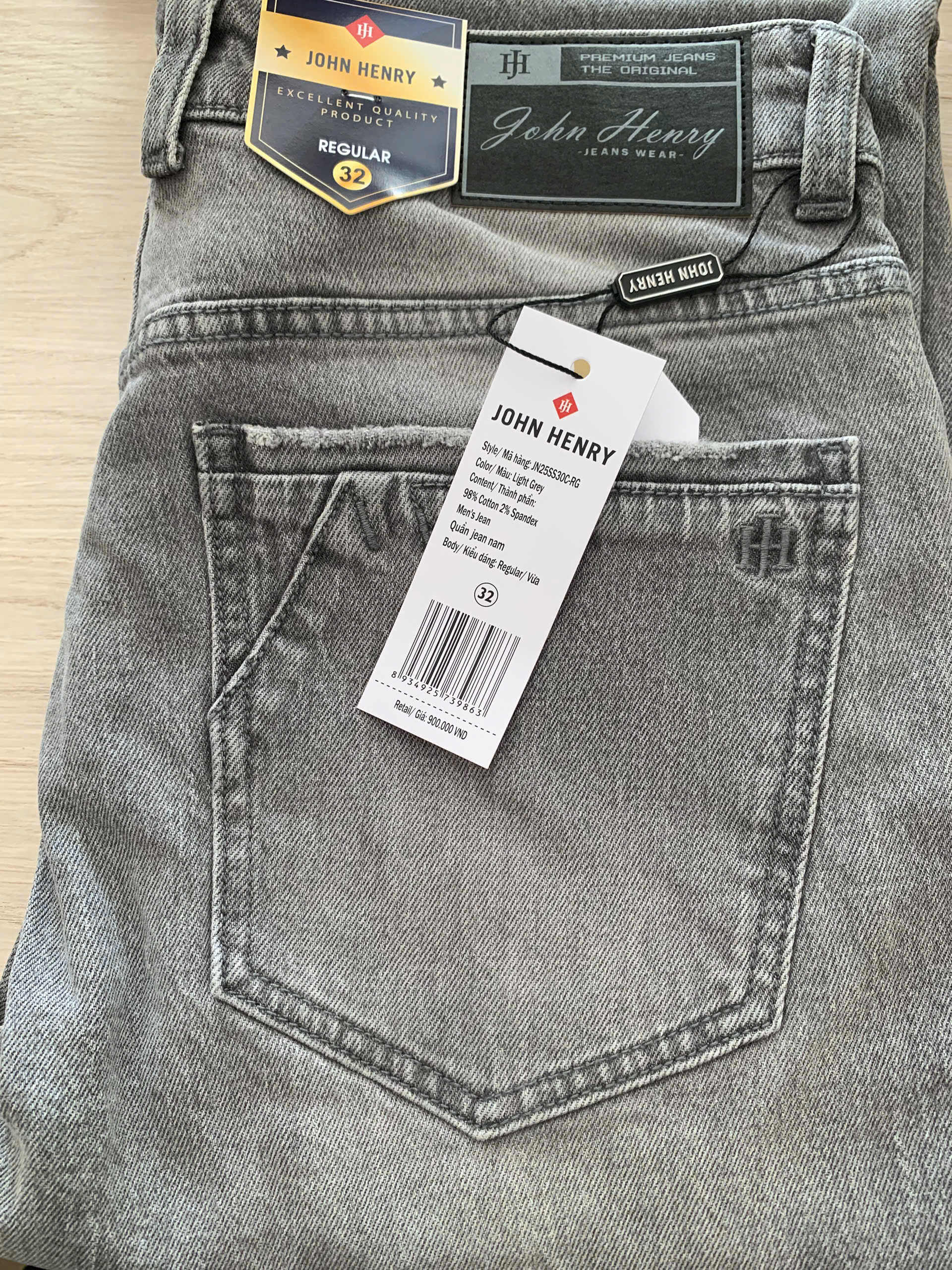 Quần Jean Dài Nam John Henry JN25SS30C-RG - Form Vừa - Regular