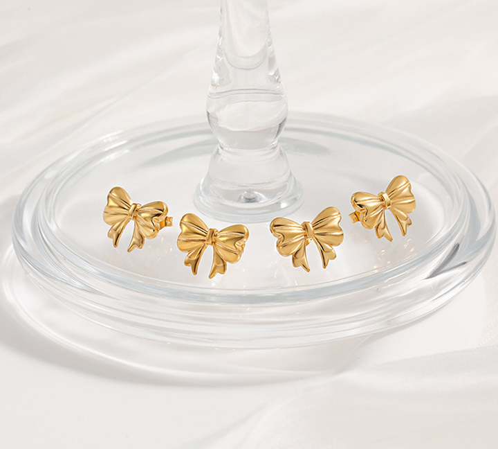 Bông tai Titan - TB252 - hình chiếc nơ