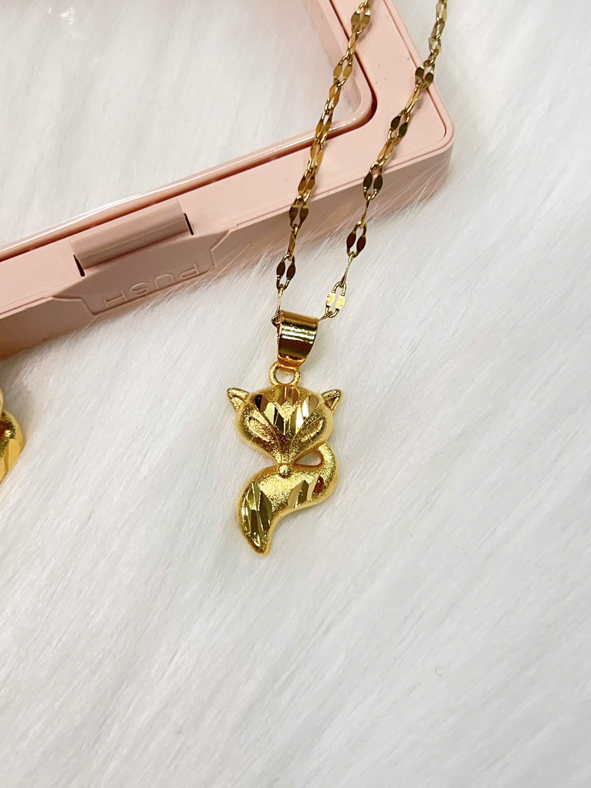 Set trang sức Titan - cáo phun cát nhám