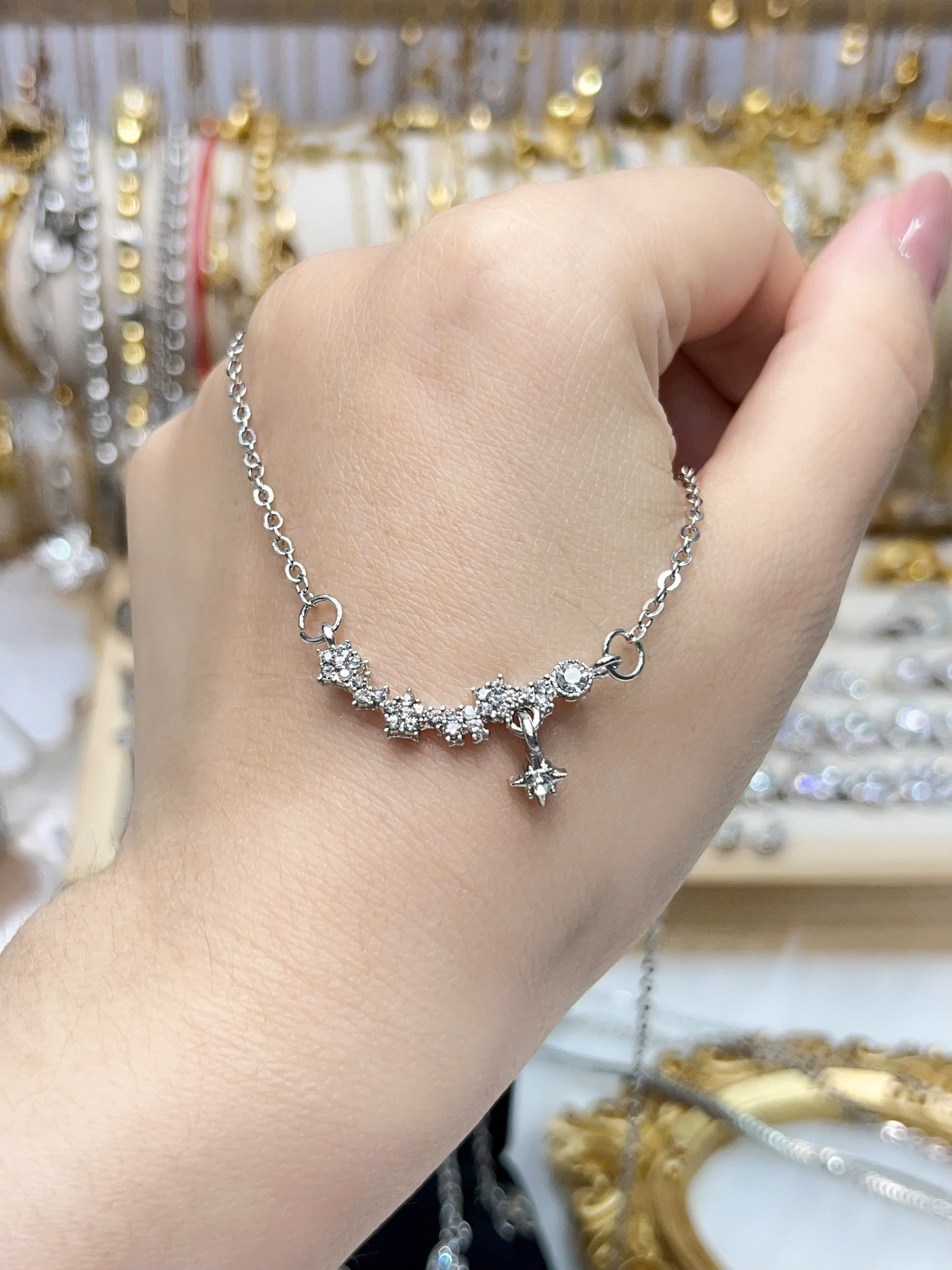 [Thanh lý tồn kho] Dây chuyền Titan - BST nhiều kiểu dáng dây chuyền màu trắng