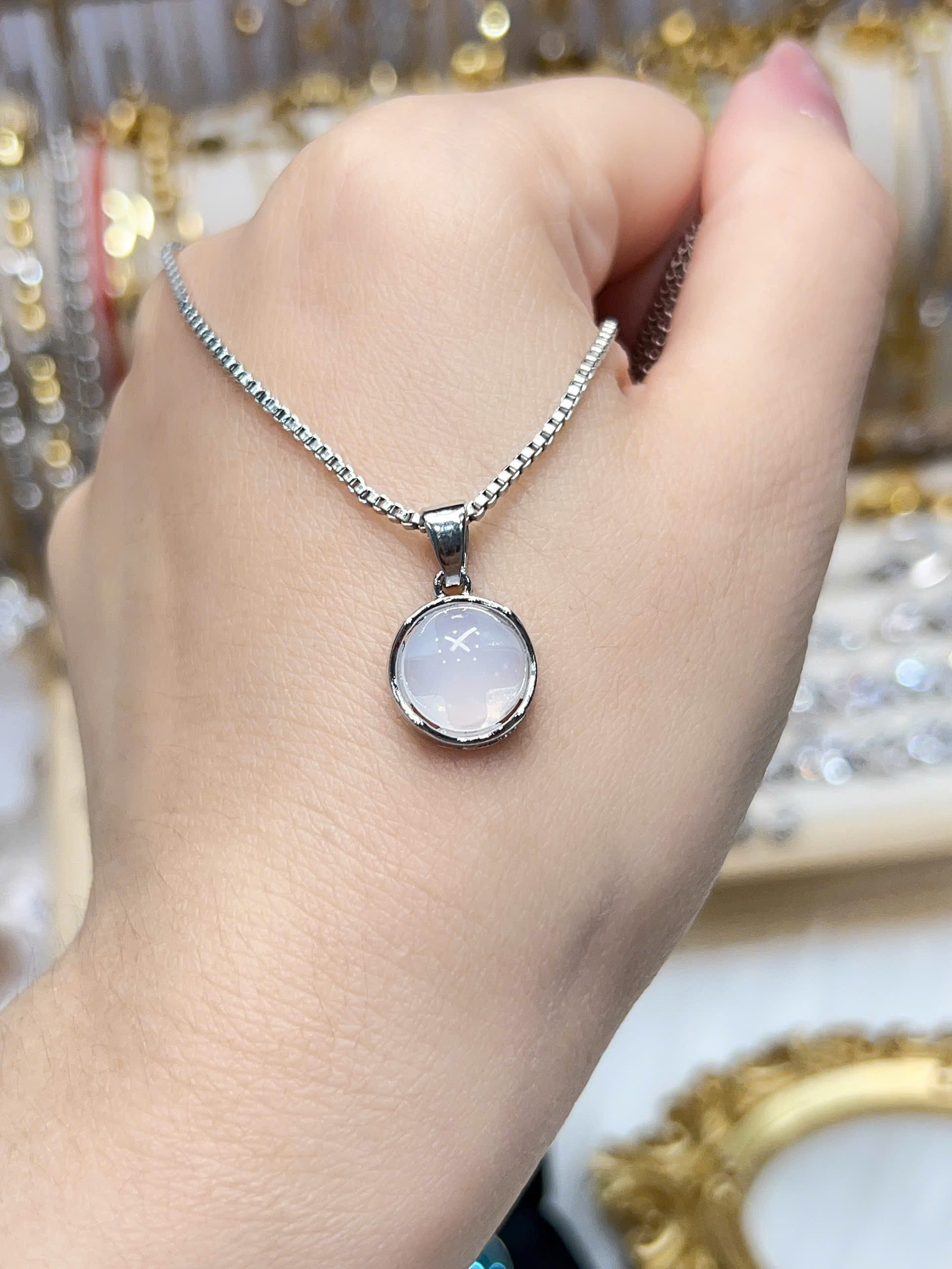 [Thanh lý tồn kho] Dây chuyền Titan - BST nhiều kiểu dáng dây chuyền màu trắng