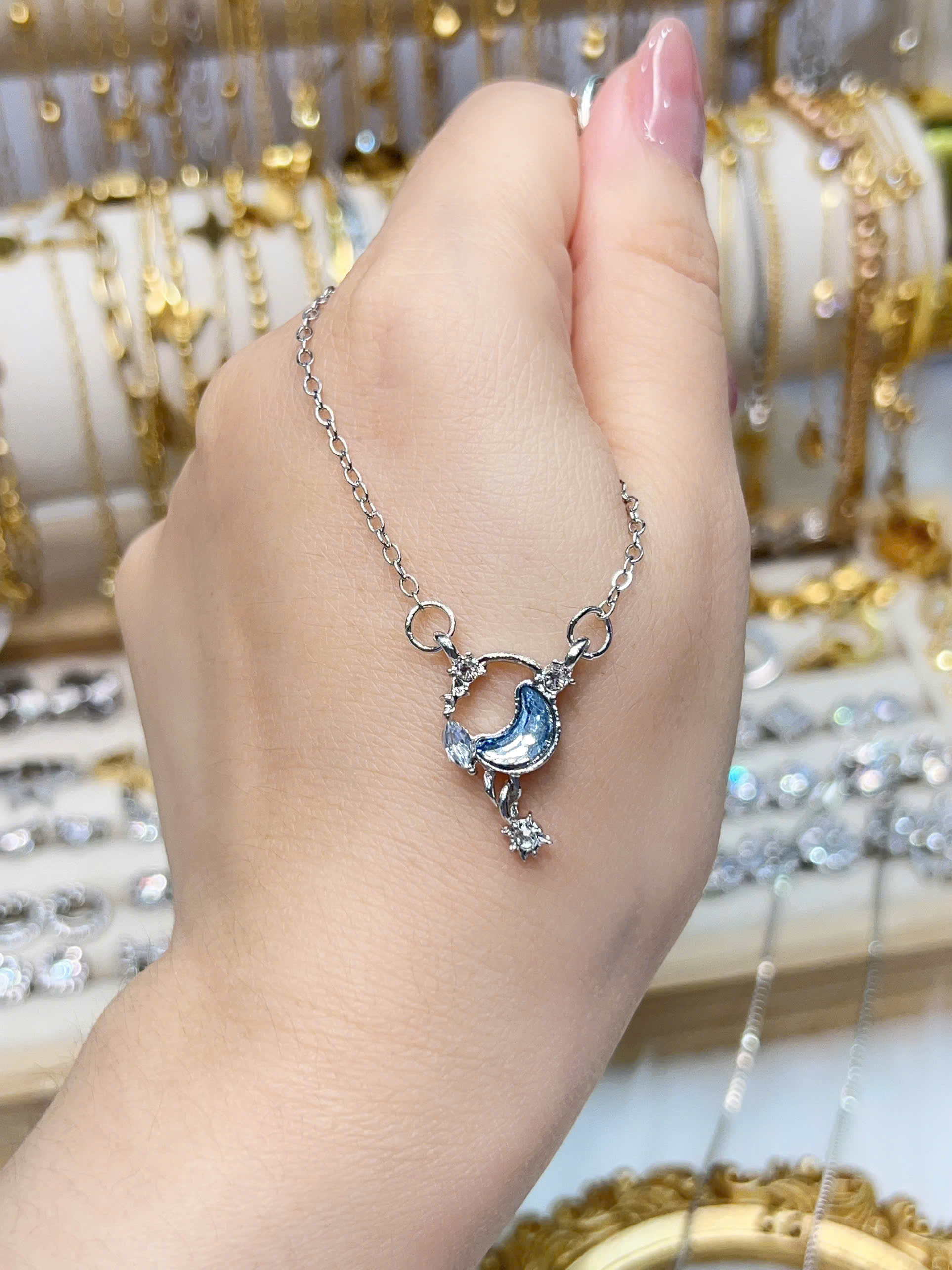 [Thanh lý tồn kho] Dây chuyền Titan - BST nhiều kiểu dáng dây chuyền màu trắng