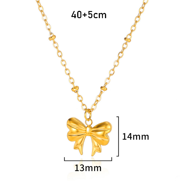 Dây chuyền Titan - mặt chiếc nơ xinh xắn