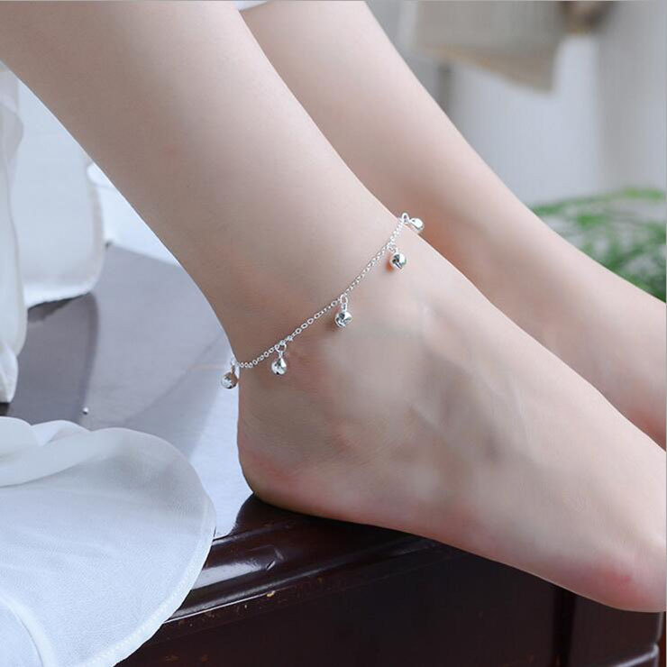 Lắc chân Titan - TA536 - 7 chuông bạc