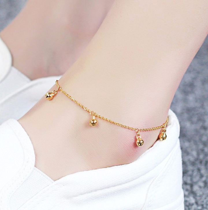 Lắc chân Titan - TA565 - 7 chuông vàng