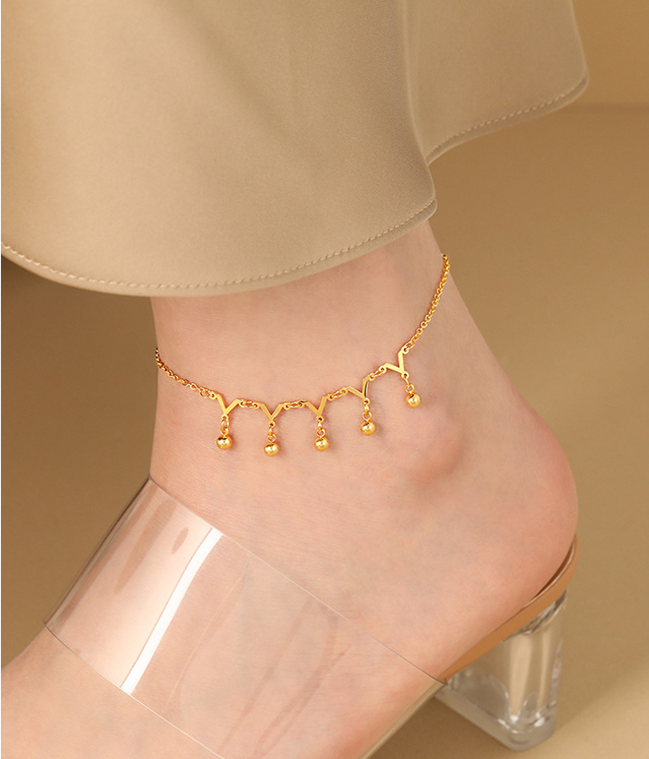 Lắc chân Titan - TA679 - Lắc chân bi cách điệu