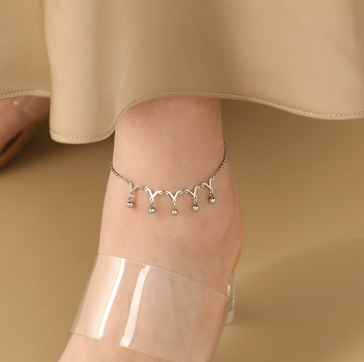 Lắc chân Titan - TA679 - Lắc chân bi cách điệu