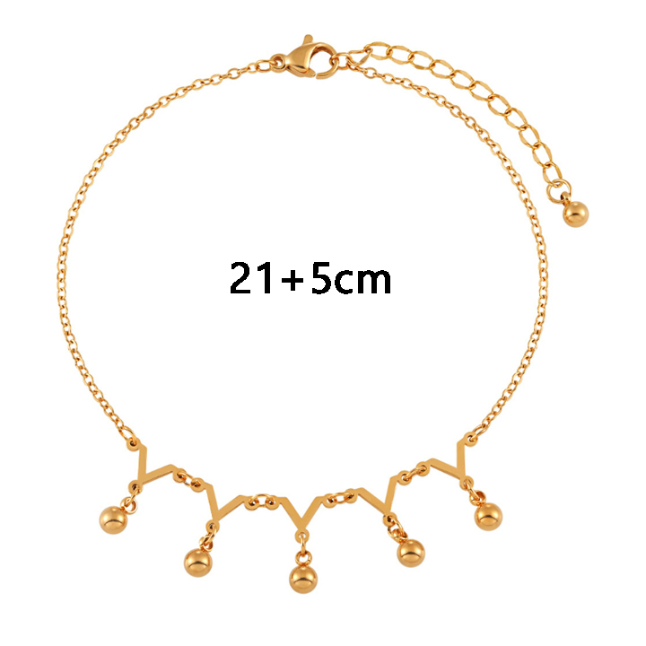 Lắc chân Titan - TA679 - Lắc chân bi cách điệu