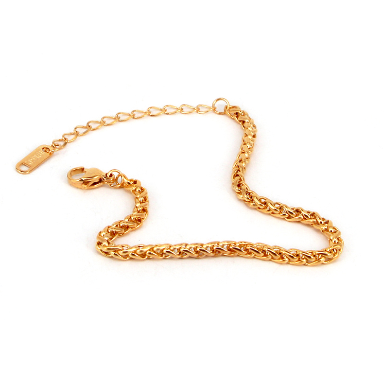 Lắc tay Titan - TA414 - kiểu dây bông dừa xoắn