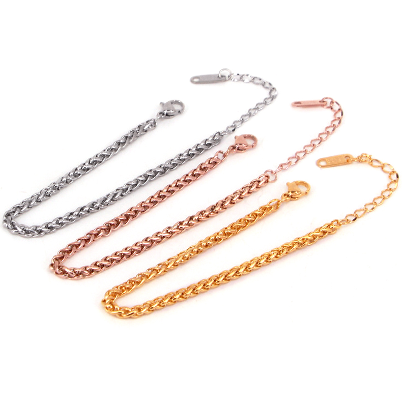 Lắc tay Titan - TA414 - kiểu dây bông dừa xoắn