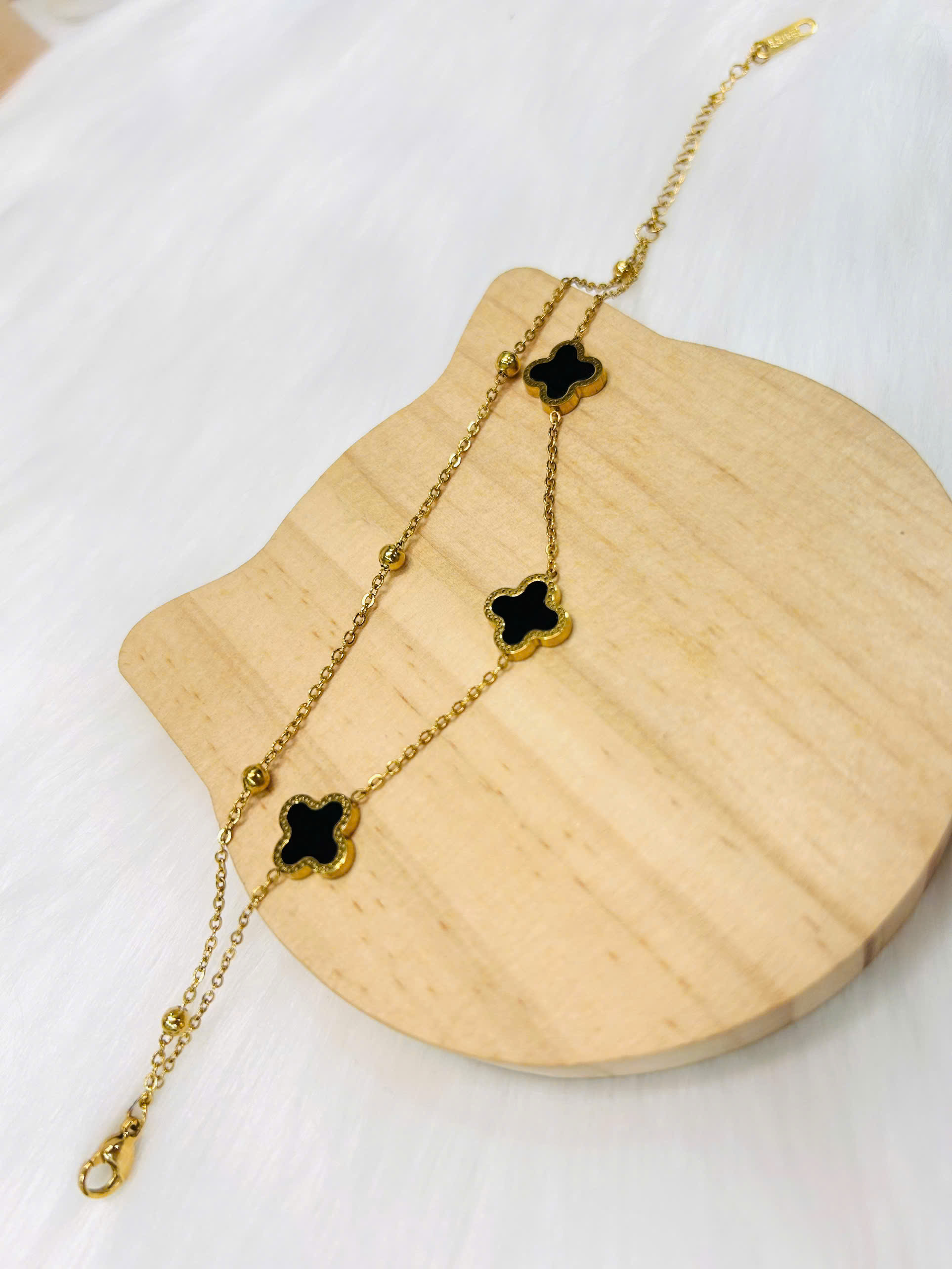 Lắc tay Titan - TM051 - hoa Van Cleef 2 tầng