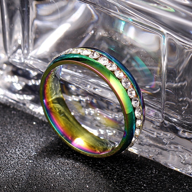 Nhẫn Titan - màu Galaxy đính kim