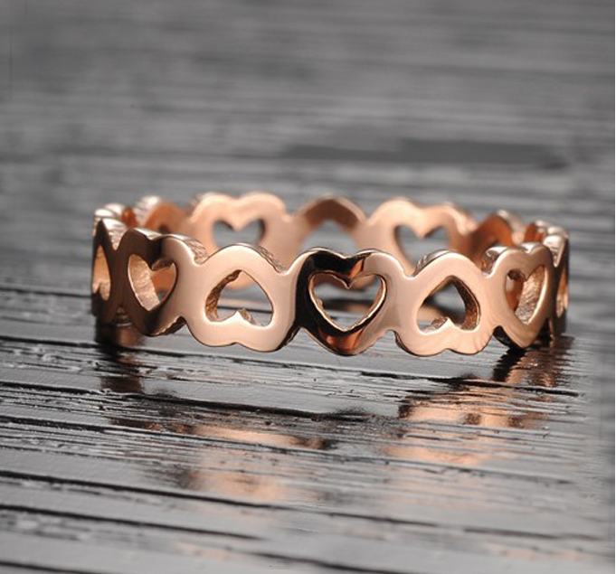 Nhẫn Titan - TC044 - Trái tim