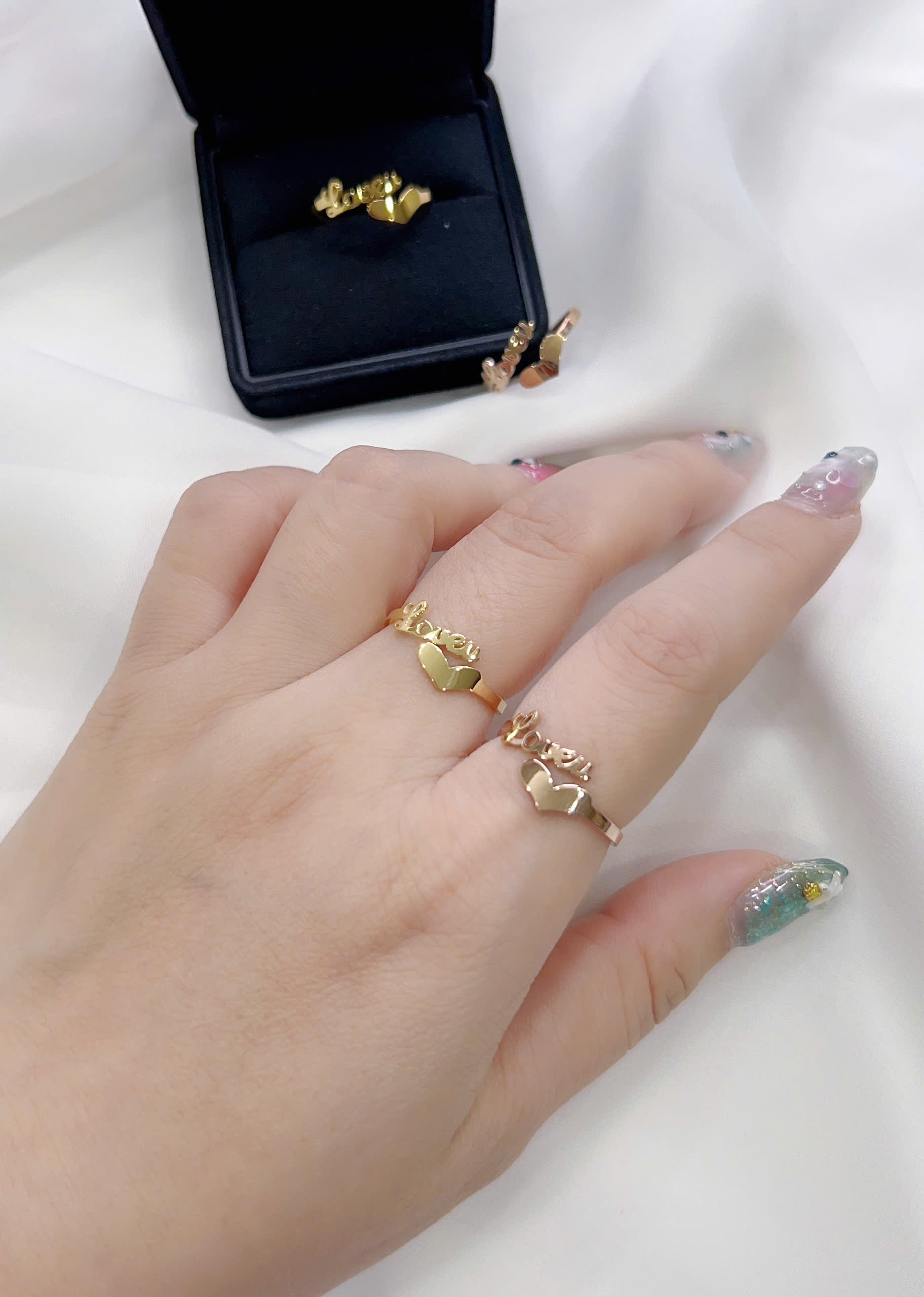 Nhẫn Titan - TC051 - Trái tim freesize