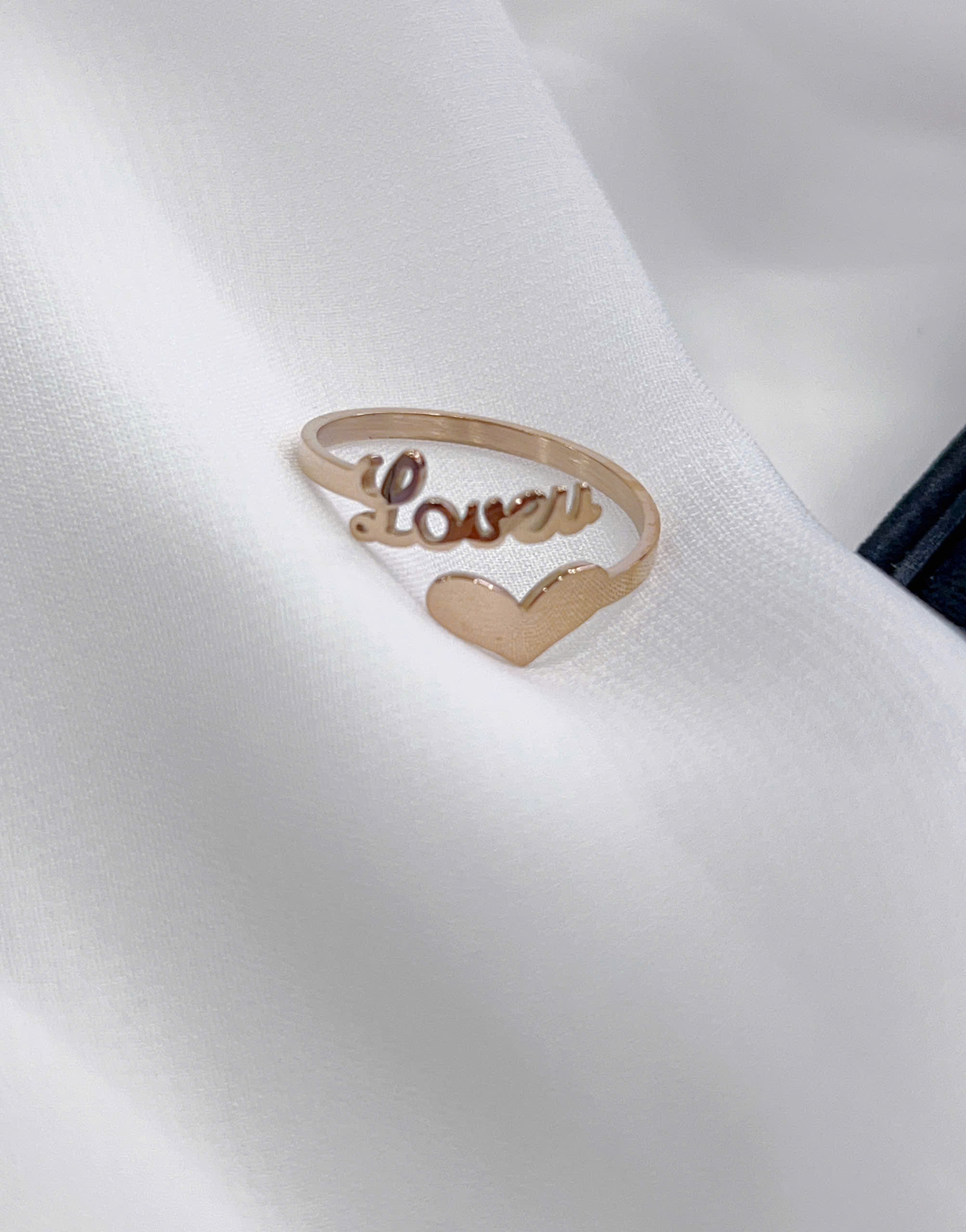 Nhẫn Titan - TC051 - Trái tim freesize