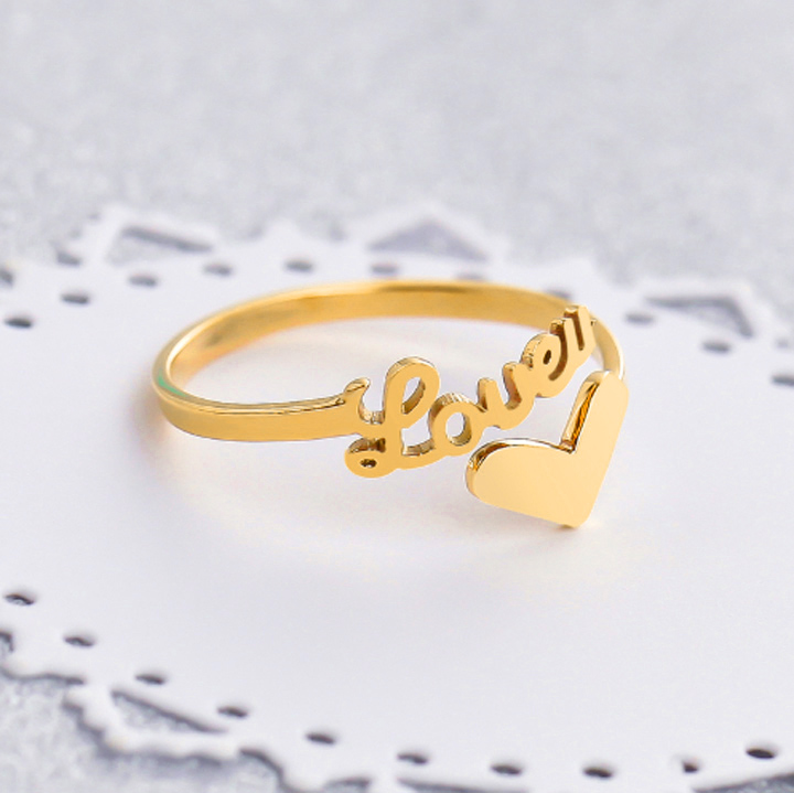 Nhẫn Titan - TC051 - Trái tim freesize