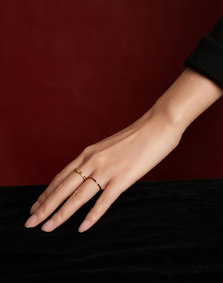 Nhẫn Titan - TC165 - Cartier lồng xích