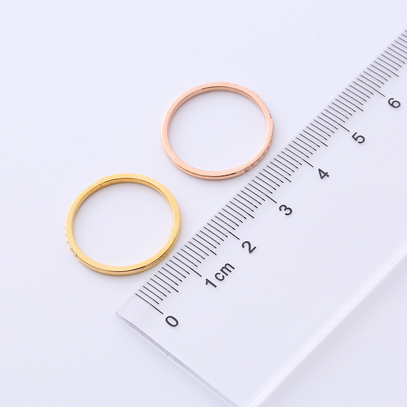 Nhẫn Titan - TC176 - Thời trang cách điệu bản mỏng