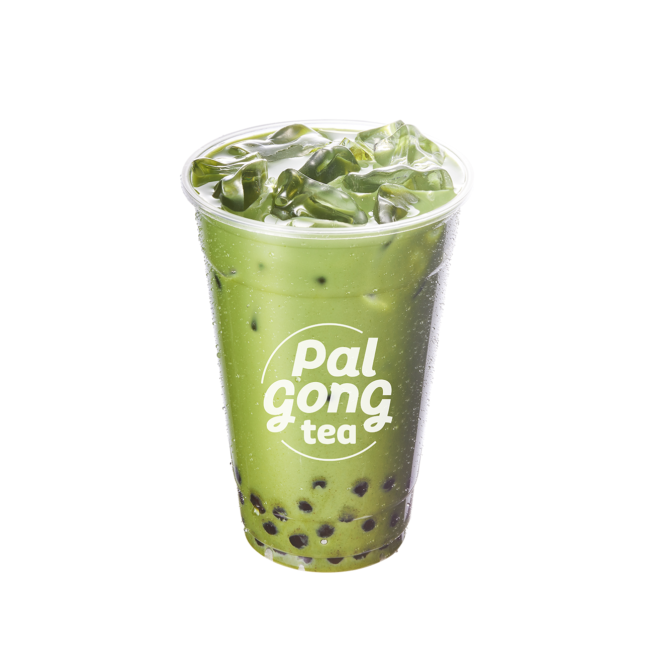 TRÀ SỮA CRANE TEA TRONG LY LỚN KÈM TRÂN CHÂU ĐEN BÓNG
