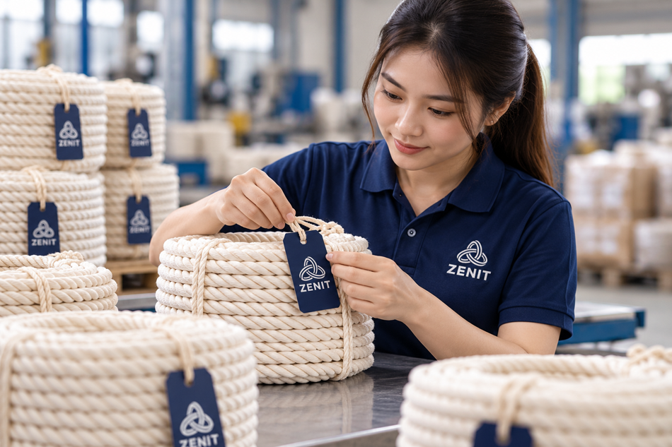 Zenit rope packaging inspection — AI visual