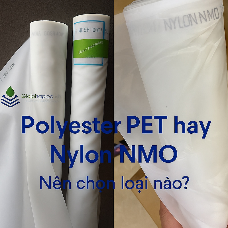 Sai lầm khi chọn Vải lọc sơn Polyester và Lưới lọc sơn Nylon