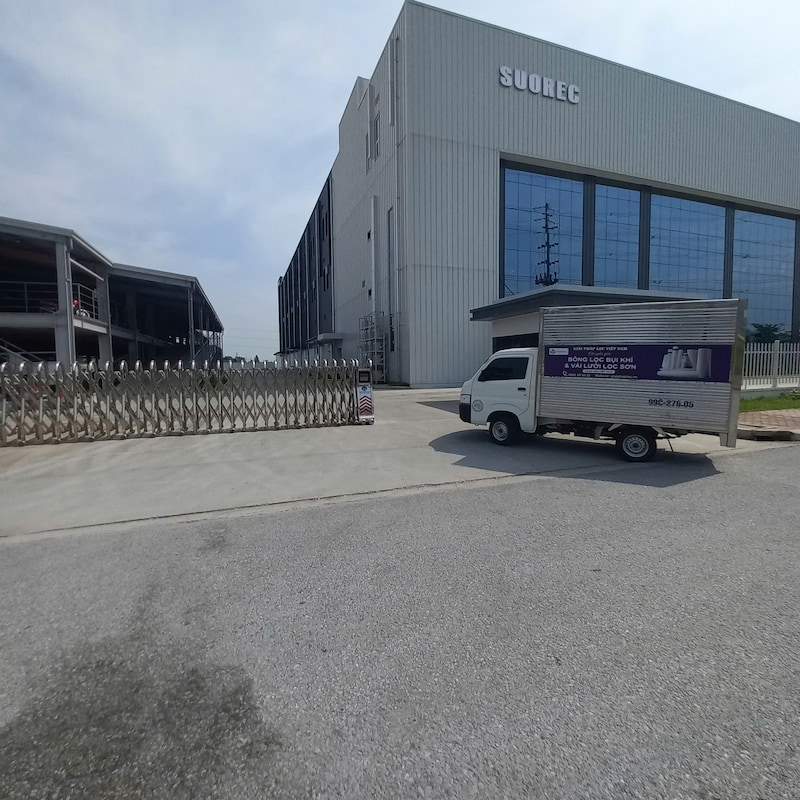 Xe giao hàng Bông lọc bụi G2 tại Bắc Giang