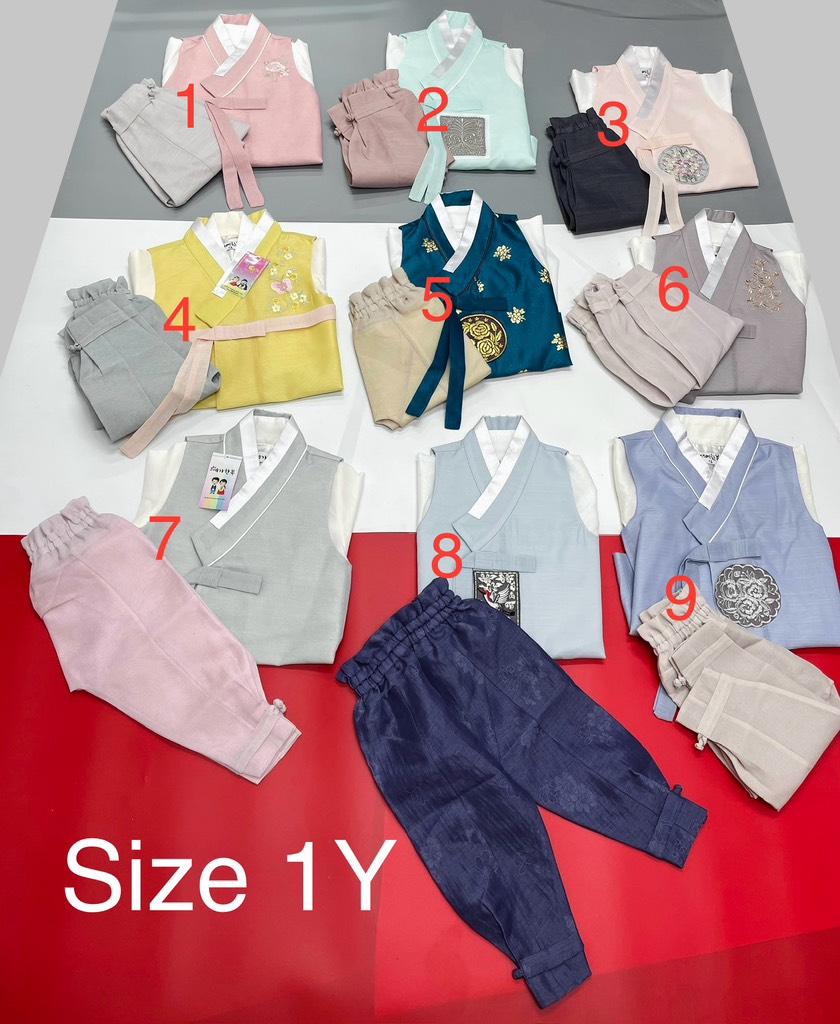 H02 Bộ Hanbok bé trai 1Y (~13kg)