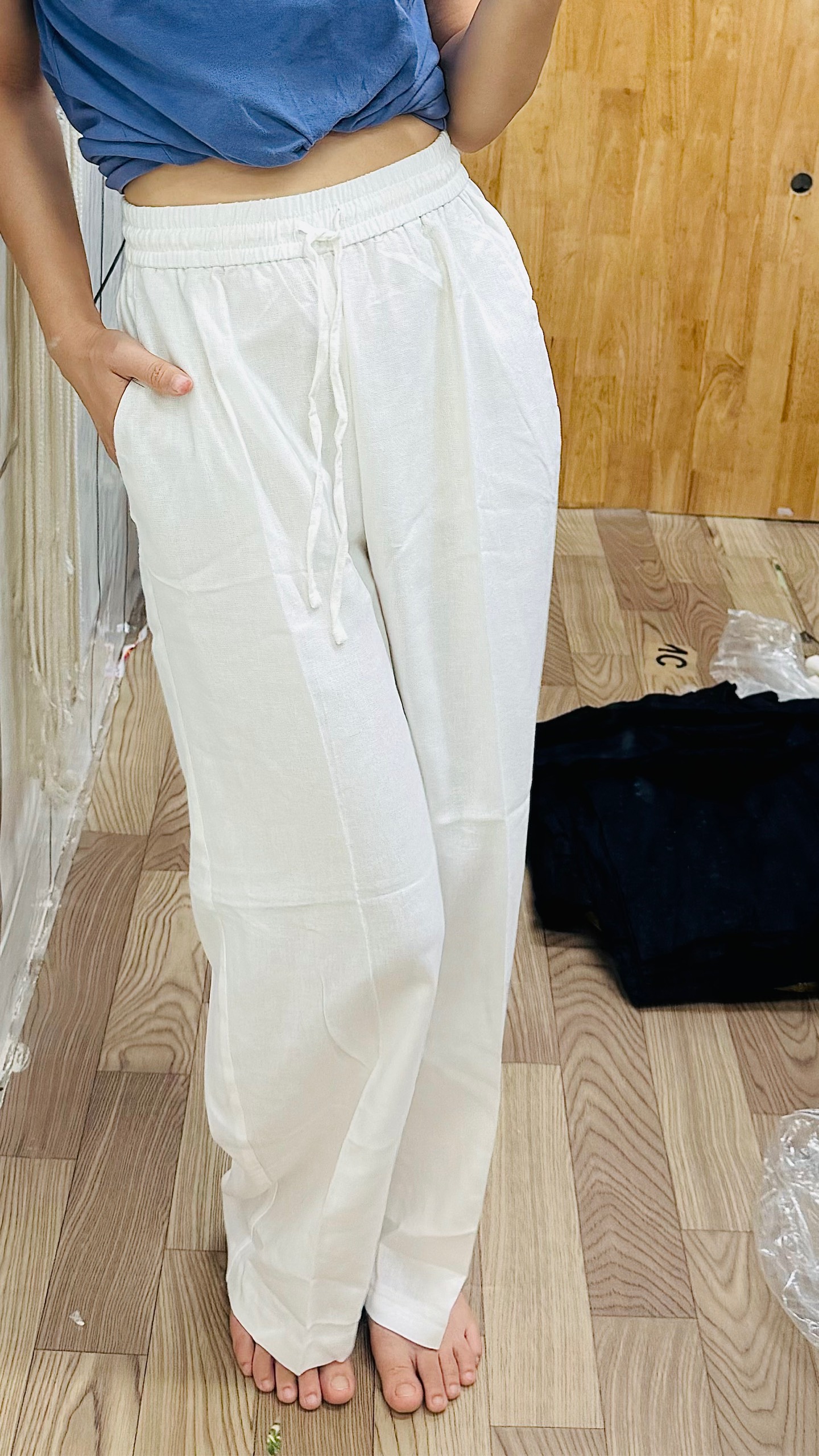 Q75 Quần linen Zr