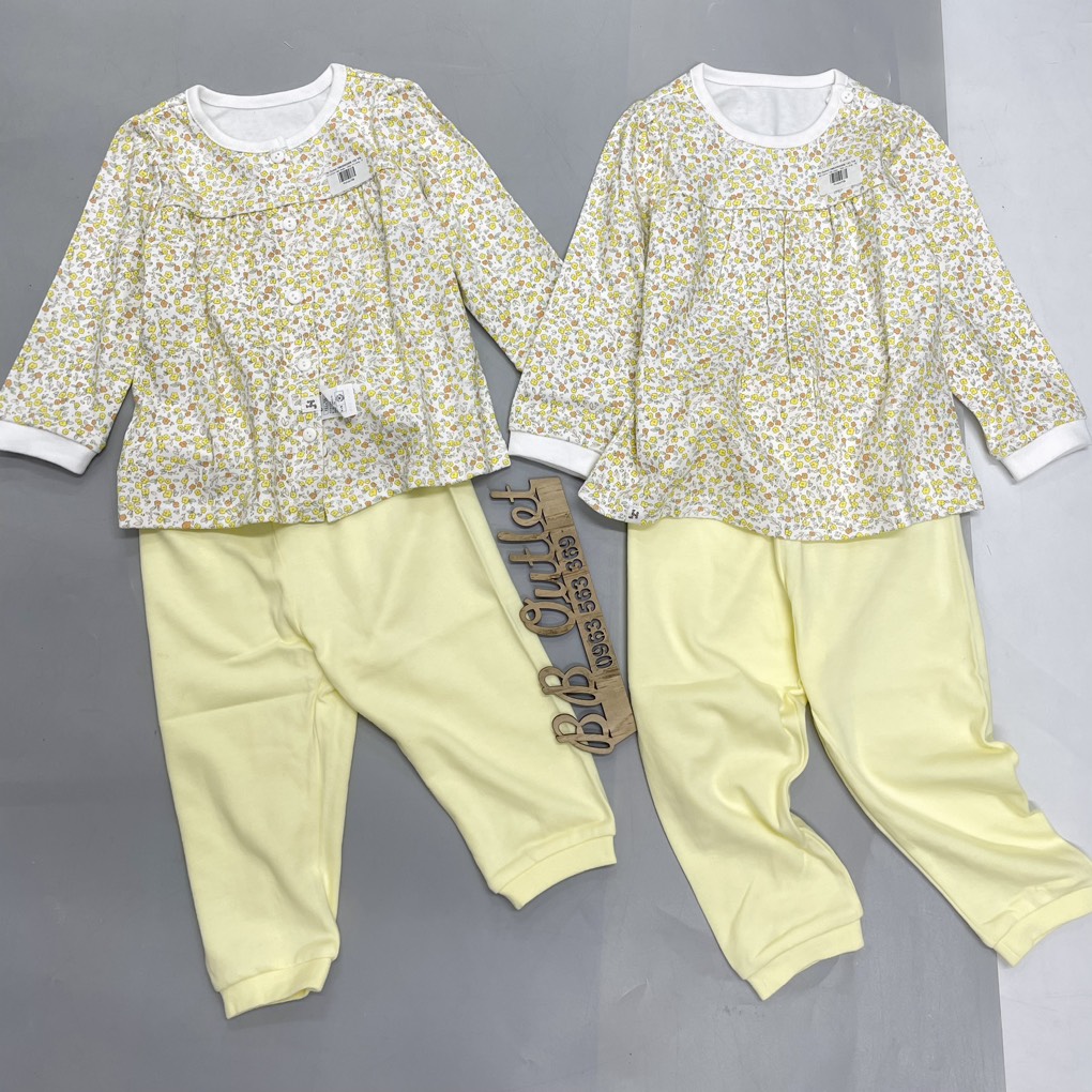 Bộ baby Hàn Quốc vải cotton và chần bông mềm mại - xuất dư xịn