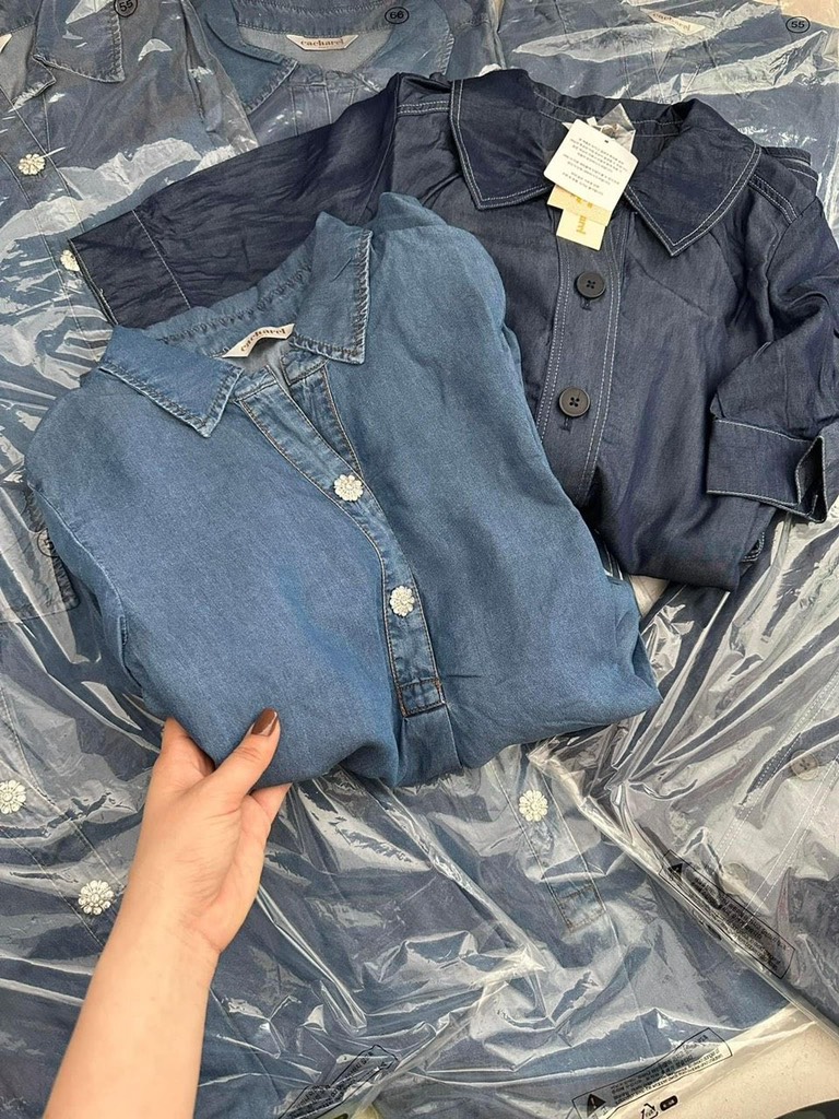 Váy bò Cachari - Đầm jeans Hàn Quốc