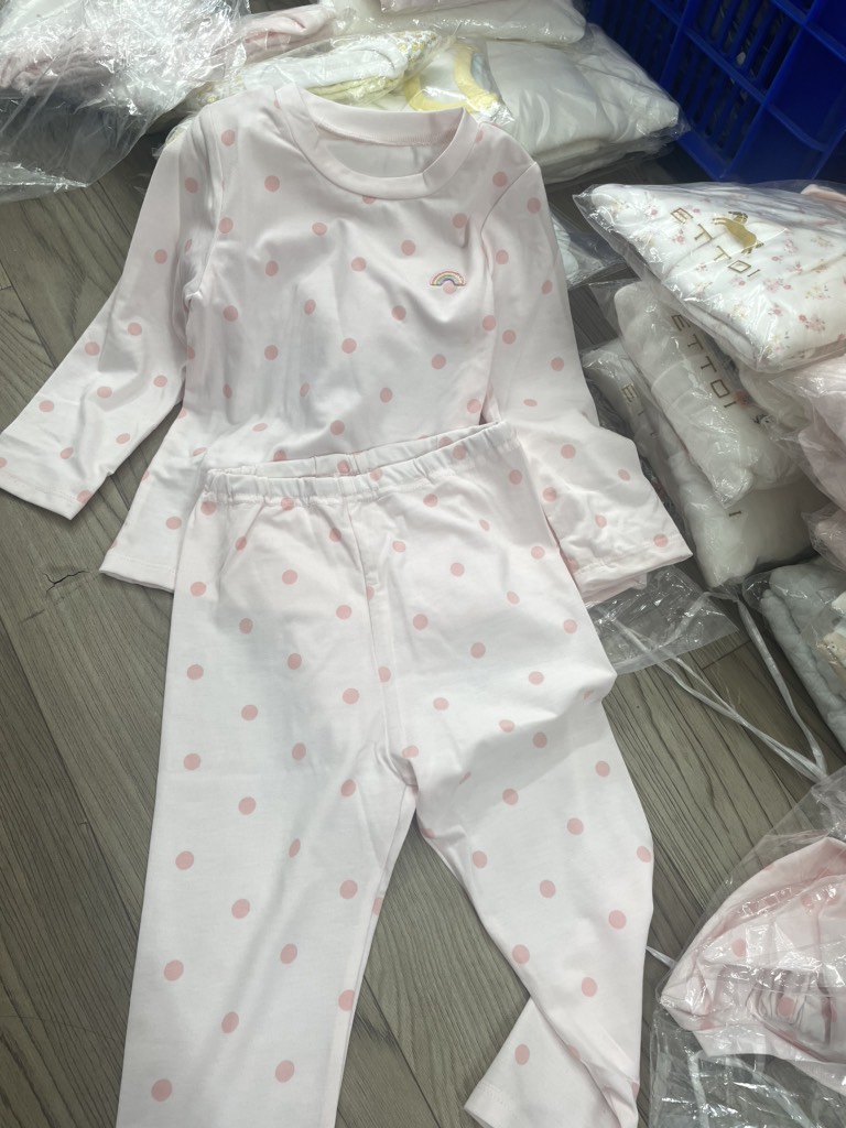 Bộ baby Hàn Quốc vải cotton và chần bông mềm mại - xuất dư xịn